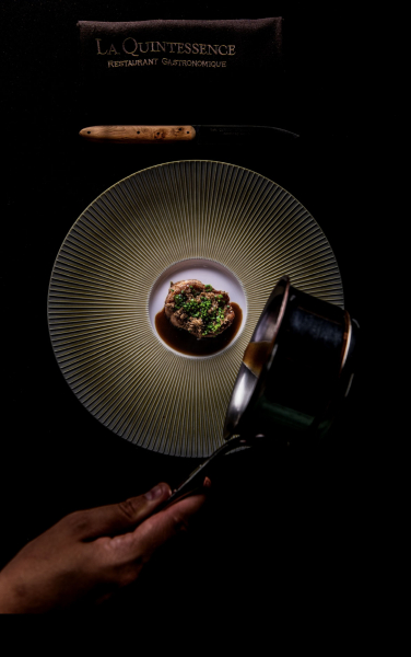 Assiette Riz de veau &agrave; la truffe &copy; La Quintessence