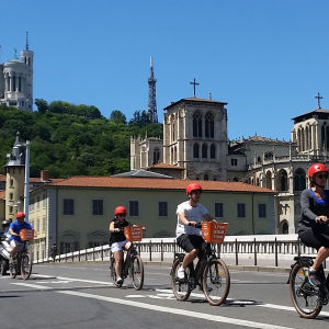 Personnes à vélo ©Lyon Bike Tour